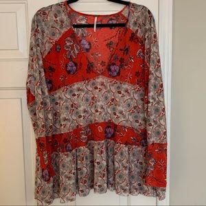 Free People Isabelle Floral-Print Tunic